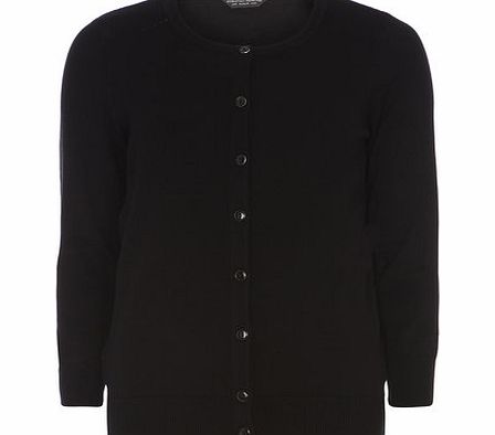 Dorothy Perkins Womens Tall Black Cotton Cardigan- Black