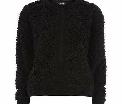 Dorothy Perkins Womens Tall Black Loopy Cardigan- Black DP55117101