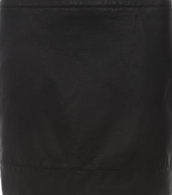 Dorothy Perkins Womens Tall Black PU Mini Skirt- Black DP74425801