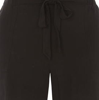 Dorothy Perkins Womens Tall Black Spun Shorts- Black DP14586920