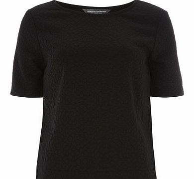 Dorothy Perkins Womens Tall Bubble Textured Tee- Black DP05462001