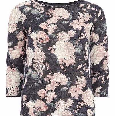 Dorothy Perkins Womens Tall Floral Jersey Knit With Diamante