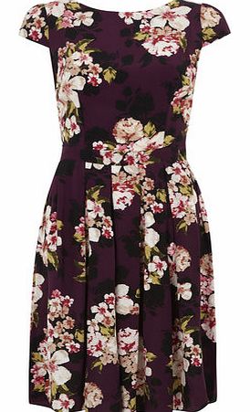 Dorothy Perkins Womens Tall Garden Floral Fit and Flare Dress-