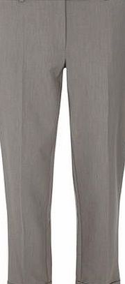Dorothy Perkins Womens Tall Grey Ankle Grazer Trousers- Grey