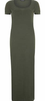 Dorothy Perkins Womens Tall khaki tshirt maxi dress- Khaki
