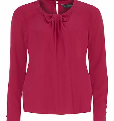 Dorothy Perkins Womens Tall Magenta Pink Longsleeve Top- Pink