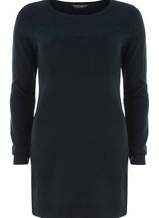 Dorothy Perkins Womens Tall malard lace yoke tunic- Green