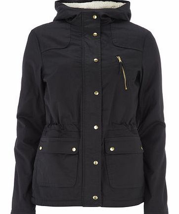 Dorothy Perkins Womens Tall Navy Coated Jacket- Blue DP92264823