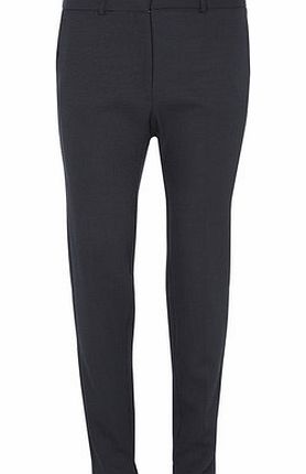 Dorothy Perkins Womens Tall Navy Pindot Straight Leg Trousers-