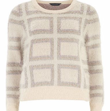 Dorothy Perkins Womens Tall pink fluffy knit jumper- Pink
