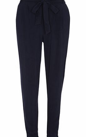 Dorothy Perkins Womens Tall Plain Navy Joggers- Blue DP14567400