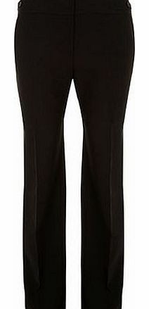 Womens Tall poly bootcut trousers- Black