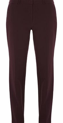 Dorothy Perkins Womens Tall Port Straight Leg Trousers- Red