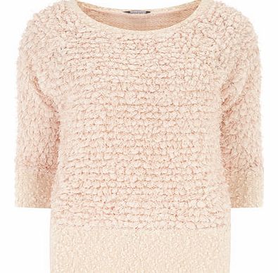 Dorothy Perkins Womens Tall Shaggy Knit Jumper- Pink DP55156973