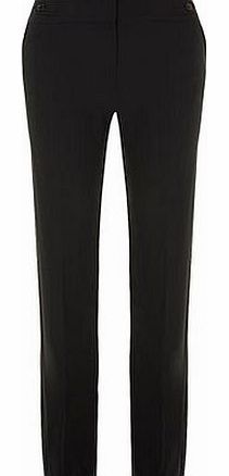 Dorothy Perkins Womens Tall straight leg trousers- Black