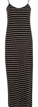 Womens Tall stripe cami maxi dress- Black