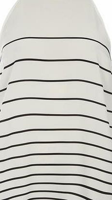 Dorothy Perkins Womens Tall Stripe High Neck Cami- Black