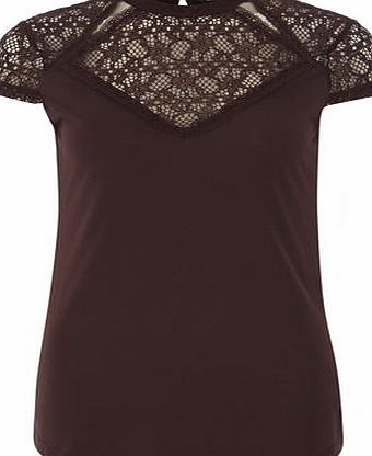 Dorothy Perkins Womens Tall Victoriana High Neck Top- Ivory