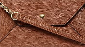 Dorothy Perkins Womens Tan heart crossbody bag- Brown DP18400515