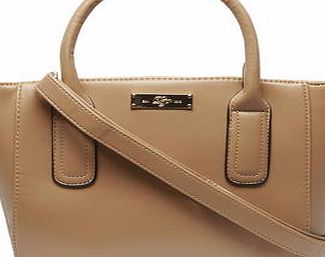 Dorothy Perkins Womens Tan mini compartment tote bag- Brown