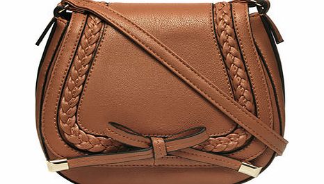 Dorothy Perkins Womens Tan mini plait satchel- Brown DP18400250