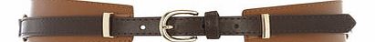 Dorothy Perkins Womens Tan Overlay Waist Belt- Brown DP11125900