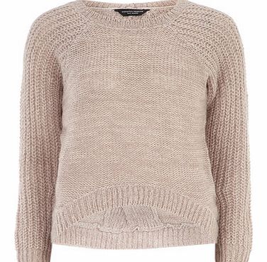 Dorothy Perkins Womens Taupe Twist Back Jumper- Mocha DP55146544