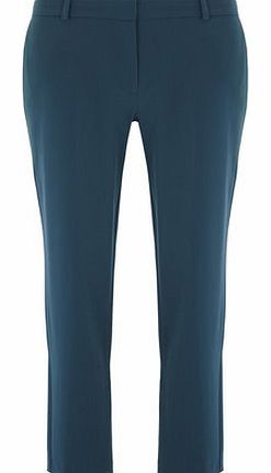 Dorothy Perkins Womens Teal Straight Leg Trousers- Teal DP66798314