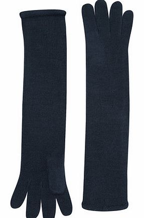 Dorothy Perkins Womens Teal Supersoft Long Gloves- Blue DP11135528