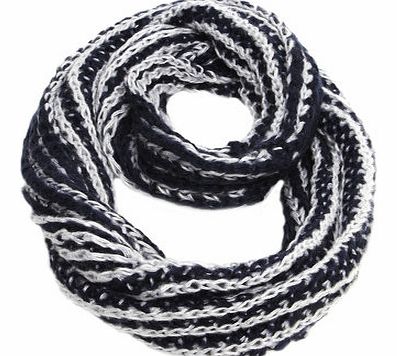 Dorothy Perkins Womens Teal Textured Knit Snood- Blue DP11123481