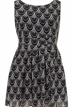 Dorothy Perkins Womens Tenki Black And White Chiffon Dress-