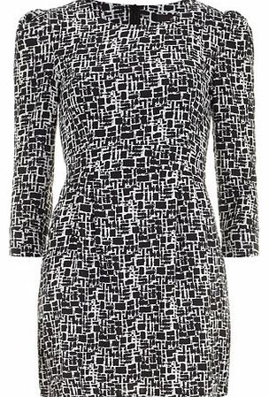 Dorothy Perkins Womens Tenki Black retro print tunic- Black
