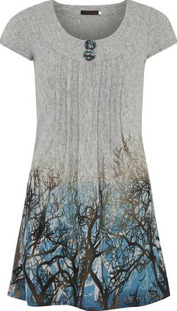 Dorothy Perkins, 1134[^]262015000717075 Womens Tenki Blue Tree Print Tunic- Blue