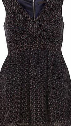 Dorothy Perkins Womens Tenki Blue V-neck Dress- Blue DP61100402