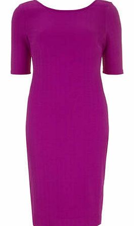 Dorothy Perkins Womens Textured Bodycon Dress- Purple DP75100774