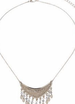 Dorothy Perkins Womens Textured Triangle Dangle Chain- Gold