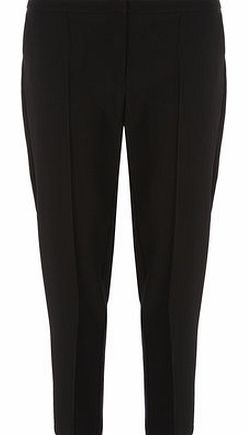 Dorothy Perkins Womens Textured Twill Trousers- Black DP66799701