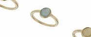Dorothy Perkins Womens Three Pastel Stone Ring Pack- Pastel Mix