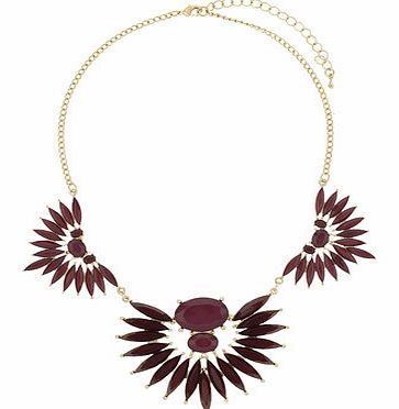Dorothy Perkins Womens Three Section Necklace- Gold DP49814533