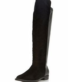 Dorothy Perkins Womens Tiggie Over The Knee Flat Boot- Black