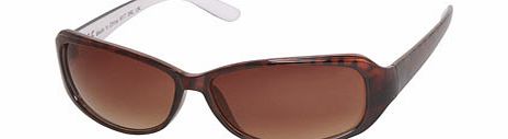 Dorothy Perkins Womens Tort Boston Sunglasses- Brown DP11107340