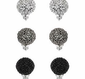 Dorothy Perkins Womens Trio Ball Stud Earrings- Silver DP49814697