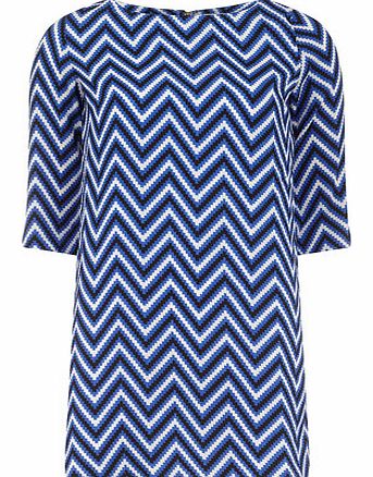 Dorothy Perkins Womens True decadence Blue print swing shift