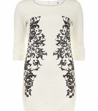 Dorothy Perkins Womens True decadence Cream embossed baroque