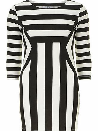 Dorothy Perkins Womens True decadence Monochrome stripe shape