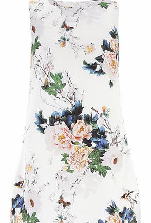 Dorothy Perkins Womens True Decandence Floral Slash Neck Shift