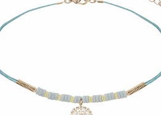 Dorothy Perkins Womens Turquoise Beaded Choker- Turquoise