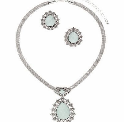 Dorothy Perkins Womens Turquoise Drop Jewellery Set- Blue