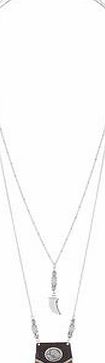 Dorothy Perkins Womens Two Row Ethnic Necklace- White DP49815832