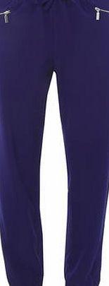 Dorothy Perkins Womens Violet Crepe Joggers- Purple DP14585772